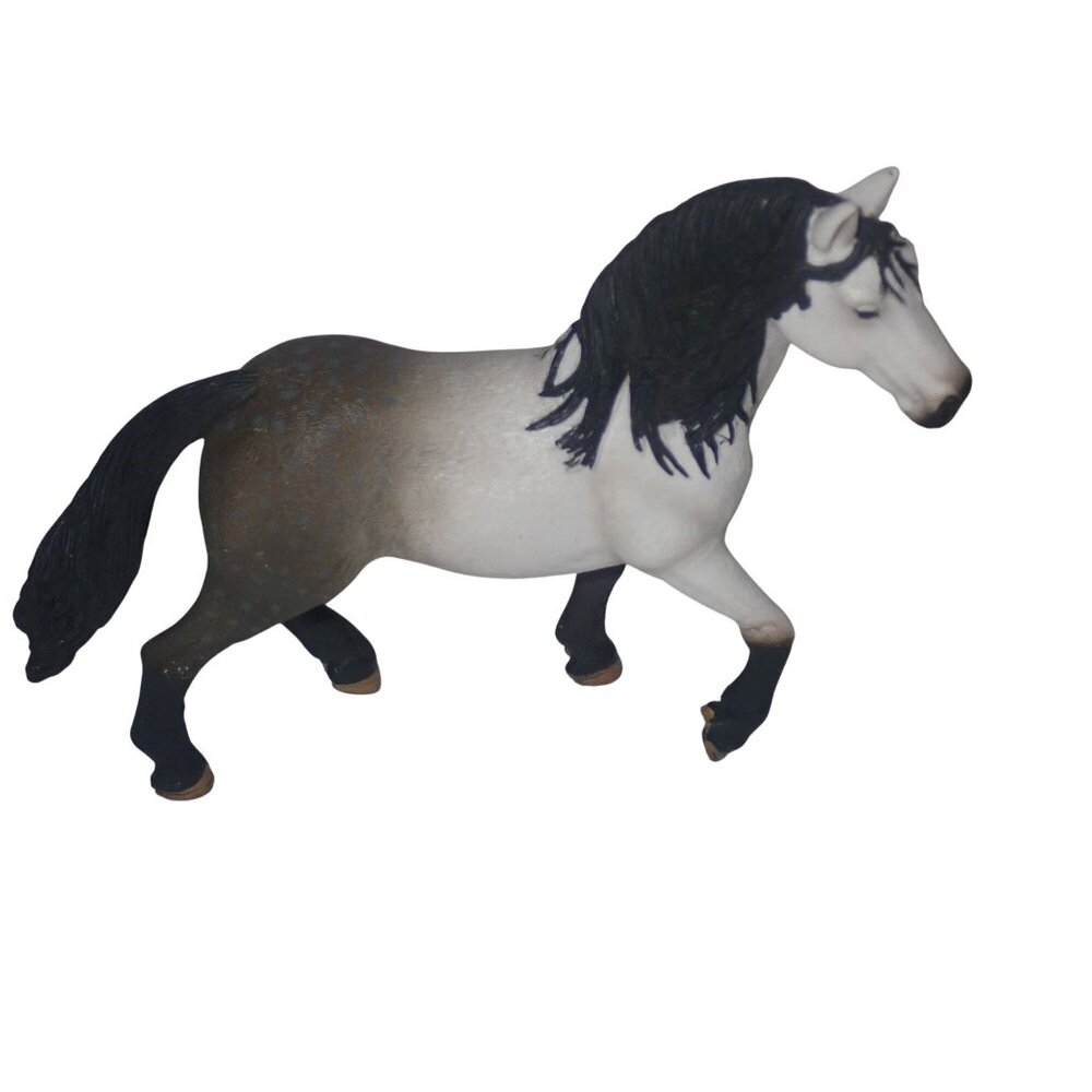 Schleich Horse Andalusian Stallion Toy Figure 13821‎ Gray Retired